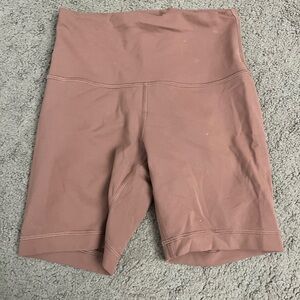 Lululemon apricot biker shorts